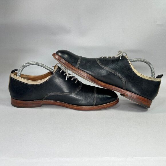 Johnston & Murphy Clayton Shoes Mens Size 10.5 Black Leather Cap Toe Dress Shoes main image 4